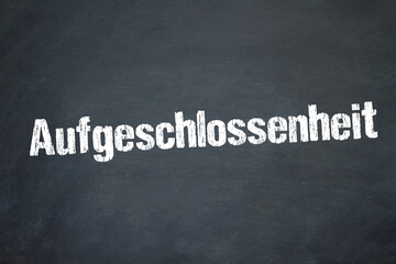 Obraz premium Aufgeschlossenheit 