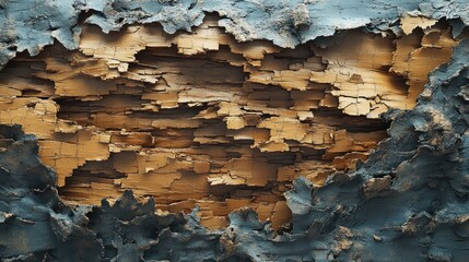 Decaying wood texture, cracked paint, grunge background, abstract art, design element