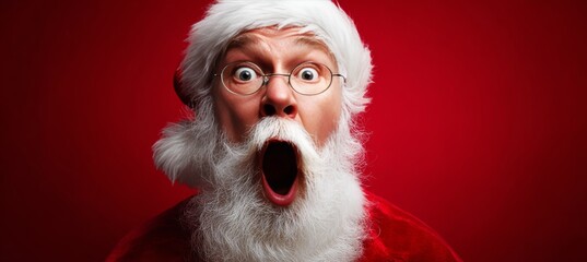 Shocked Santa Claus A Hilarious Christmas Image