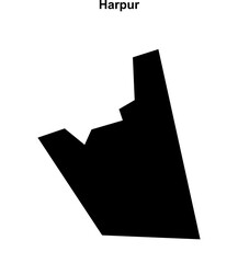 Harpur (England) blank outline map