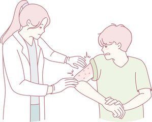 A healthcare provider administers a vaccine to a young boy, highlighting the importance of immunization.