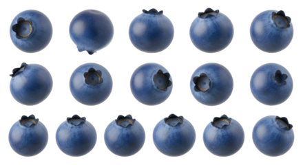 Blueberries: Juicy Fruit with Transparent Background