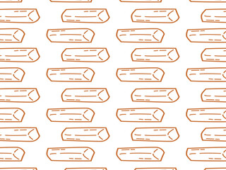 Seamless Doodle Pattern of Chocolate Bars or Wood Logs. Hand Drawn Cartoon Style Vector. Seamless vector pattern featuring hand-drawn brown blocks that resemble either chocolate bars or wooden logs.

