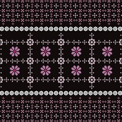 This traditional Thai sarong features a harmonious blend of heritage and modern design. Delicately floral and geometric patterns are woven into the fabric using rich, tones such as deep maroon.
