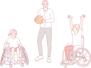 We are committed to promoting adaptive sports, particularly through wheelchair basketball and the essence of teamwork
