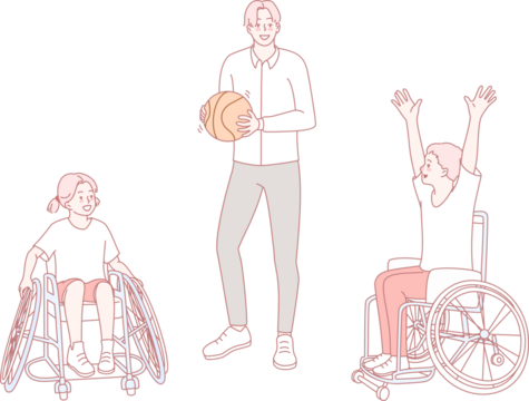 We are committed to promoting adaptive sports, particularly through wheelchair basketball and the essence of teamwork