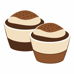vector illustration of a chocolate cake