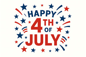 Fototapeta premium Happy 4th of July: Independence Day Celebration Flag