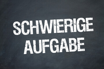 Fototapeta premium schwierige Aufgabe 