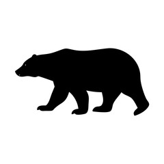 silhouette of a bear