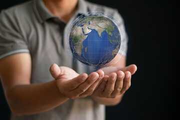 The concept of global environmental conservation, reducing carbon dioxide emissions