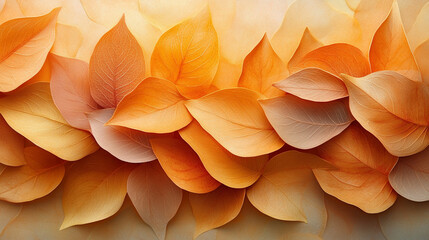 Golden autumn leaves background, soft light (1)