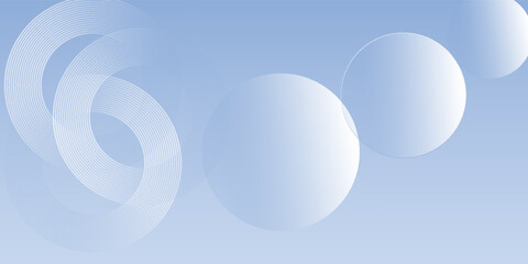 Abstract blue modern background with circle elements. Digital technology concept.