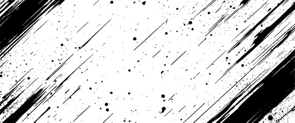 Vector abstract brushstroke grunge minimalist ink stroke art background	
