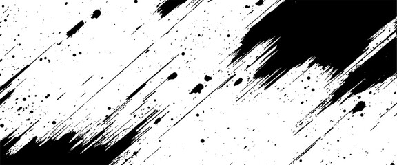 Vector abstract brushstroke grunge minimalist ink stroke art background	
