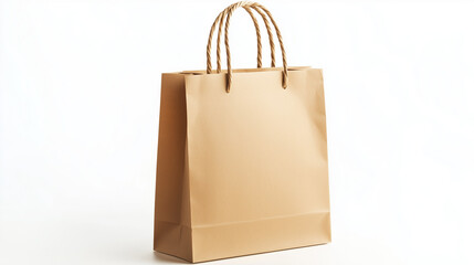 paper bag isolated on white background