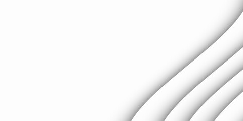 Obraz premium Abstract white and gray color, modern design stripes background with geometric round shape.art