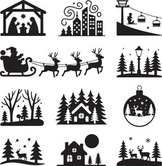 Mountain Deer Standing on Cliff Silhouette

Majestic Stag in the Alpine Forest Vector

Mountain Deer in Morning Fog Silhouette Art

Deer with Antlers Overlooking Peaks Vector

Wildlife Deer Scene in M