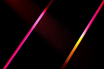 Abstract dark background with red stripes and textured center design