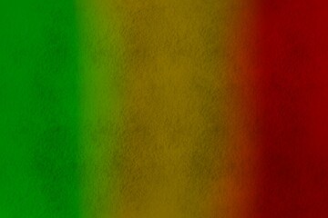 Reggae Jamaica rasta grunge green yellow red background with scratches wall effect Wallpaper