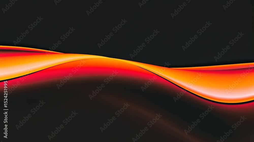 Poster abstract fluid form with vibrant colors