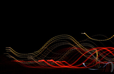 Motion blur. Abstract painting colour textures with lighting effects. Wild light pattern. Fractal...