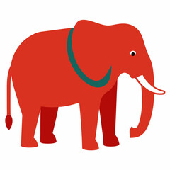 Fototapeta premium elephant on white background