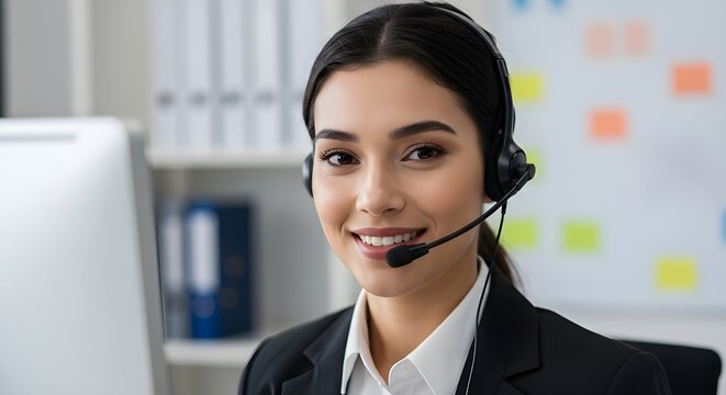 Empathetic Support Specialist: Captivating image of a service specialist, showcasing empathy and professionalism. The portrait encapsulates a focus on customer experience.