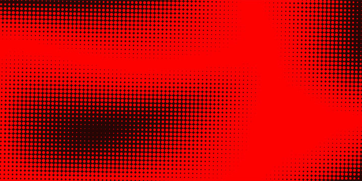 Dark red retro comic pop art background with dots, cartoon halftone background vector illustration eps10