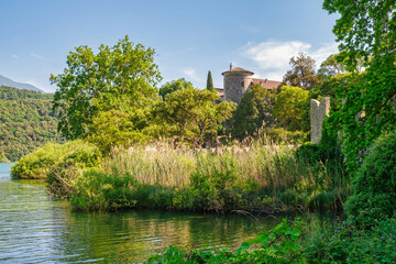 Castel Toblino by the lake near Trento