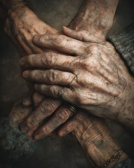 Fototapeta premium Woman emerges from cracked Juneteenth sculpture in surreal art