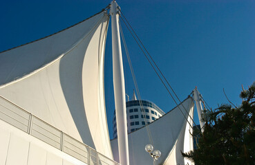 The White Sails on Modern Architecture in Downtown Vancouver, British Columbia,CAN