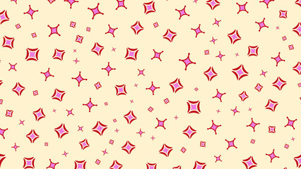 Bright Sparkle Stars Playful Pattern Background