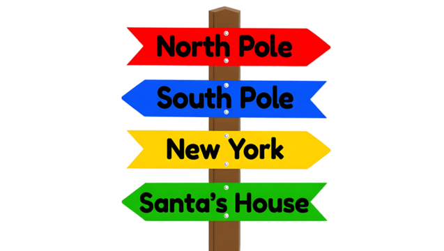 Holiday direction signpost christmas, christmas-tree, snowman christmas, gifts christmas,   abstract, background, ball, bell, bow,, photo background,   images,  phoDirectional Signpost with Four Signs