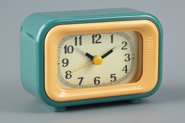 Vintage Style Alarm Clock with Retro Design in Soft Colors