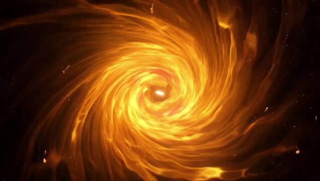 abstract orange vortex spiral background