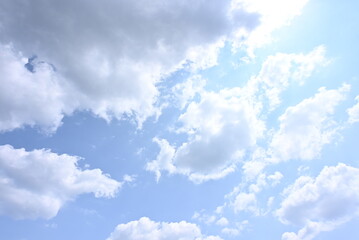 blue sky with clouds