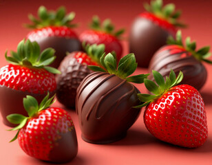 strawberries and chocolate