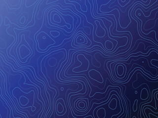Abstract Topographic Lines  A Deep Blue Gradient Background Image Featuring Intricate Contour Lines...