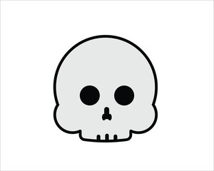 human skull vector illustration
