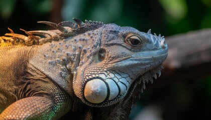 Fototapeta premium A high detailed iguana
