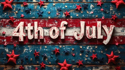 4th of July text
