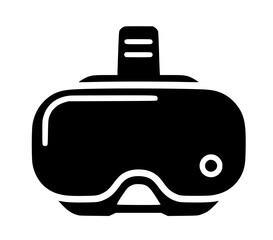 Virtual reality headset icon design element