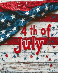 4th of July text