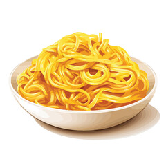 Authentic Italian Pasta Icon for Culinary Designs and Menu Illustrations