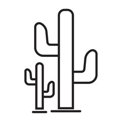 Cactus icon collection. 