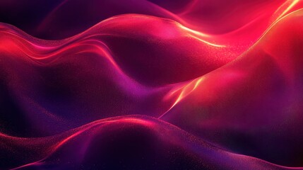Flowing red and pink waves creating a soft and plush velvet texture against a luxurious and elegant background