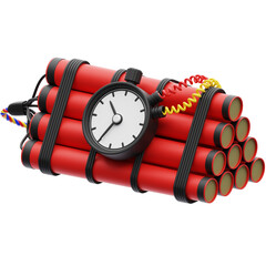 3D Time Bomb illustration