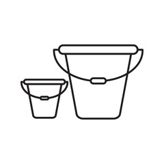 bucket vector icon