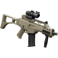 3D Assault Rifle illustration